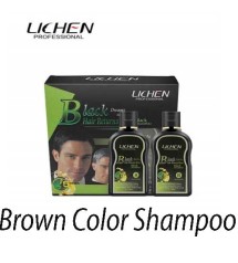 Lichen Professional Brown Hair Color Shampoo 100mlx2